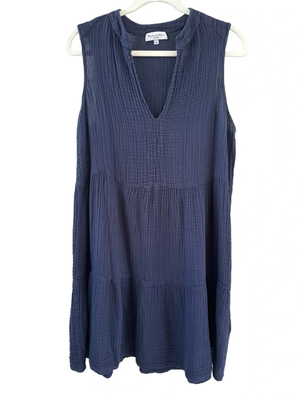 MICHAEL STARS Navy Sleeveless Lightweight Dress, Medium - Picture 4 of 7